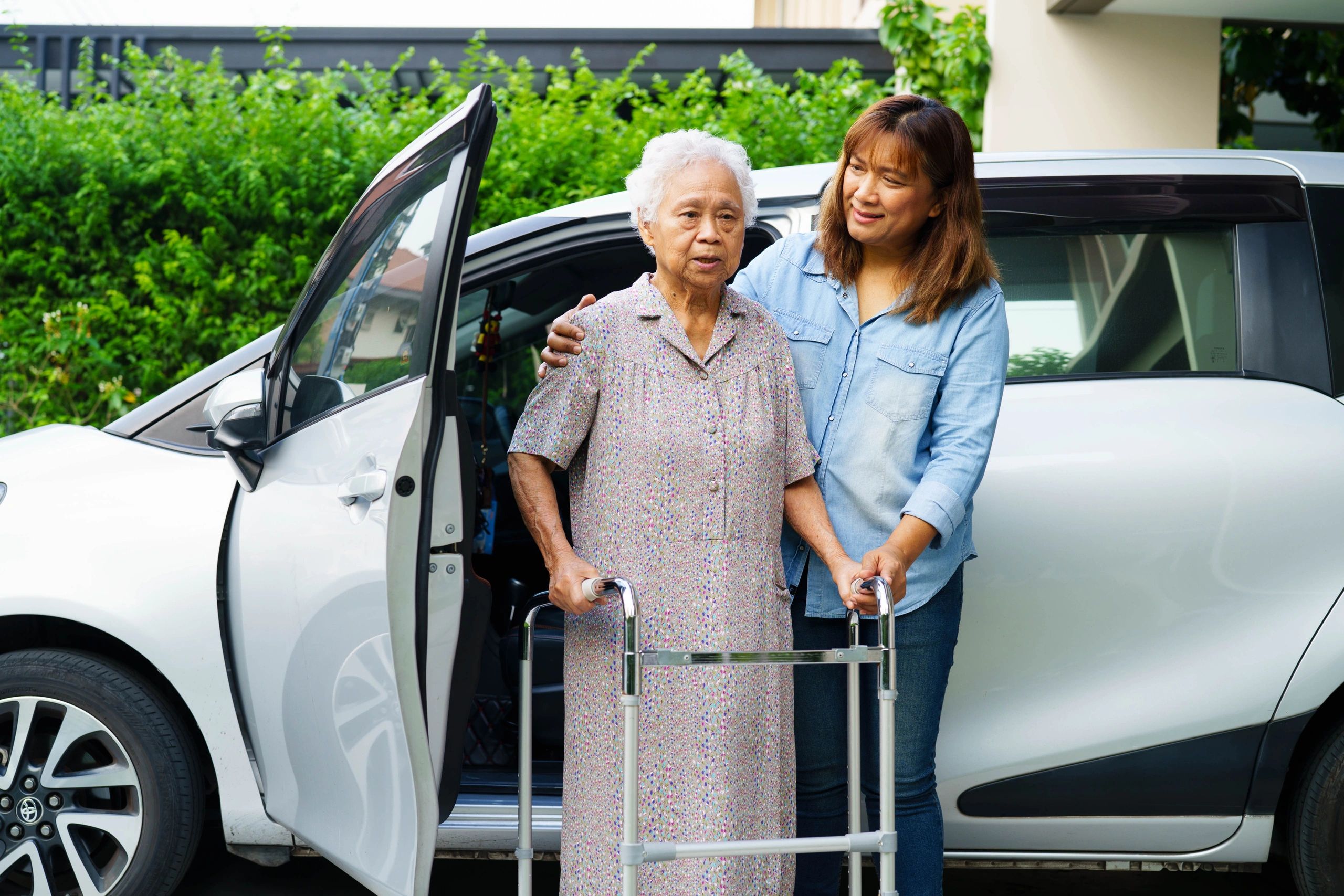 caring caregivers and adults with disabilities support